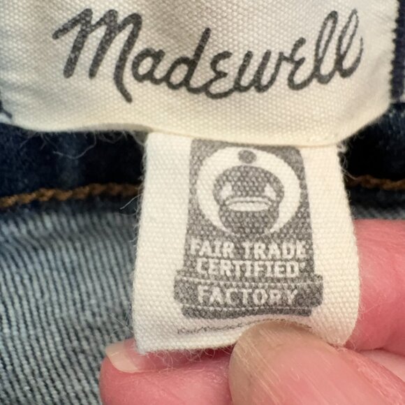 Madewell The '90s Straight Leg Jeans Dark Wash Size 33 - Picture 5 of 10